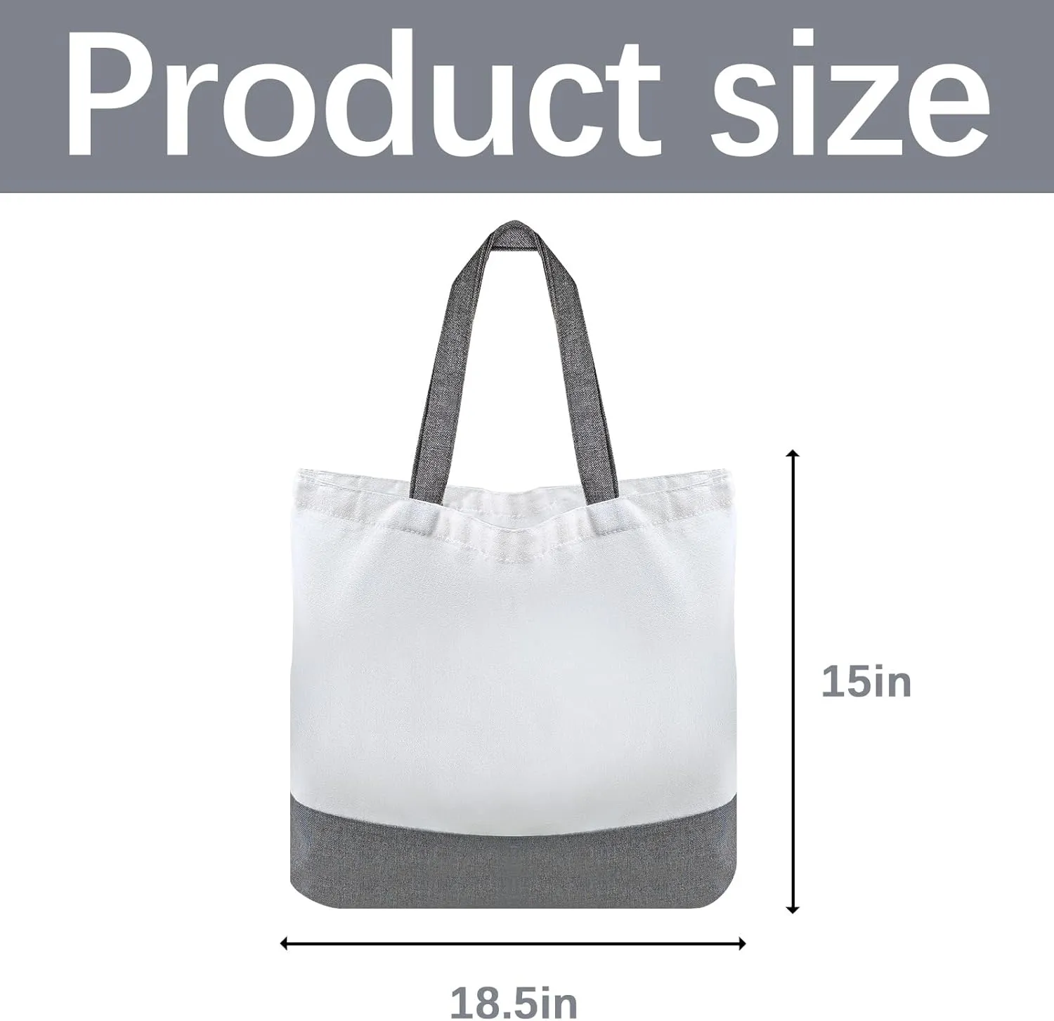 10 pcs Sublimation Tote Bags,polyester tote bags for sublimation, blank canvas tote bags for DIY Crafting and Decorating