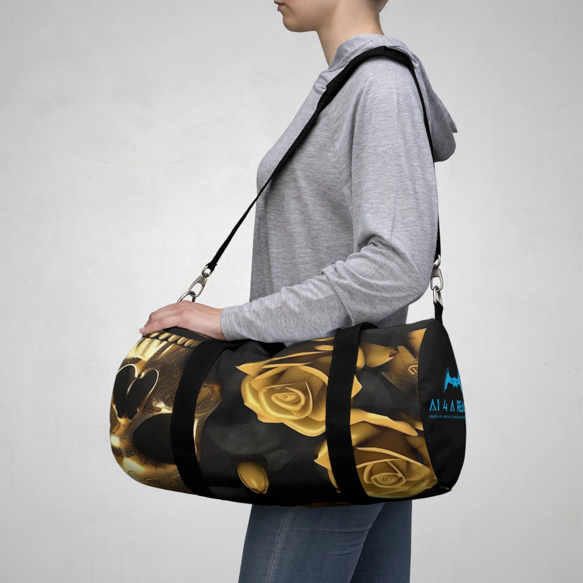 A1 4 A Reason Gothic Skulls & Roses Duffel Bag