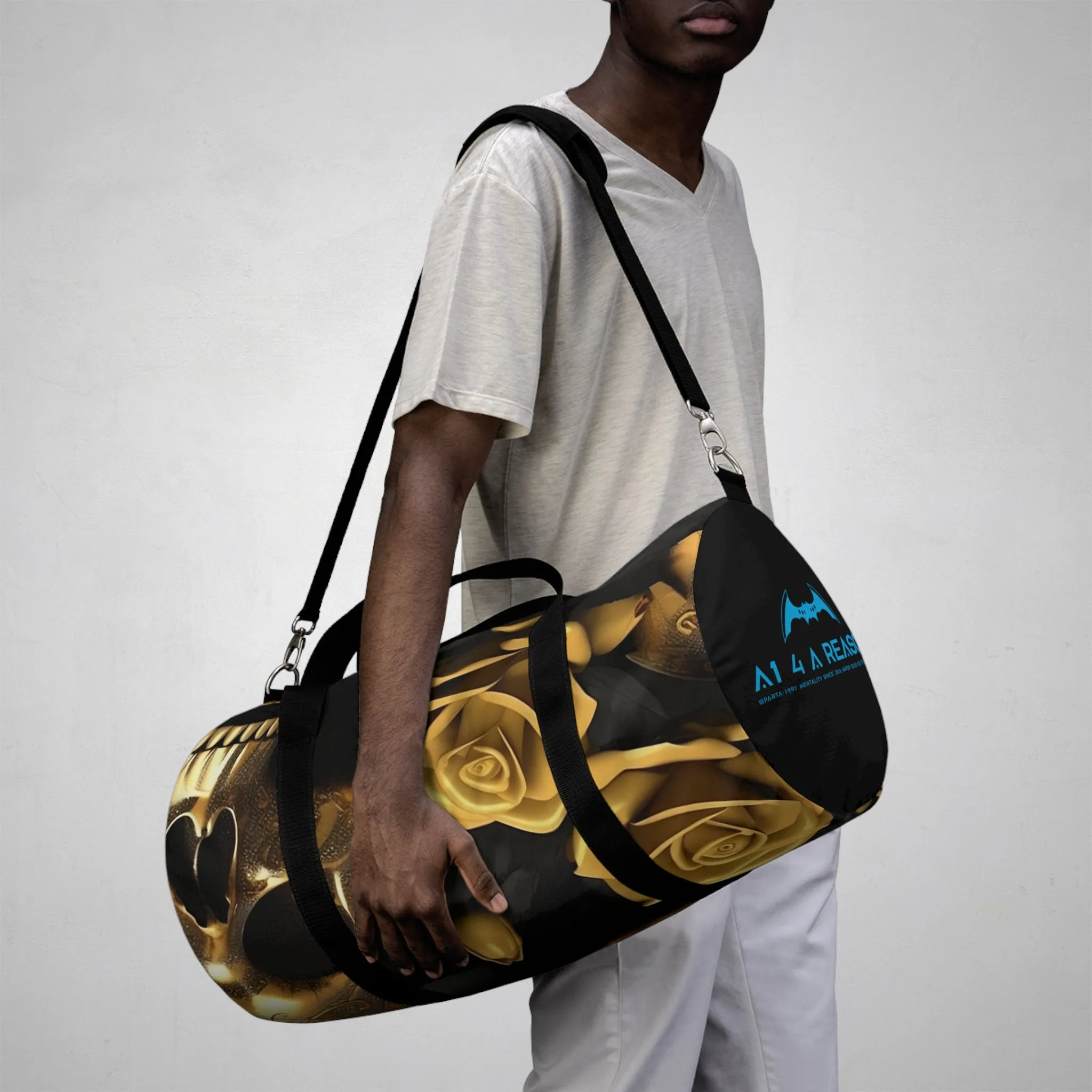 A1 4 A Reason Gothic Skulls & Roses Duffel Bag
