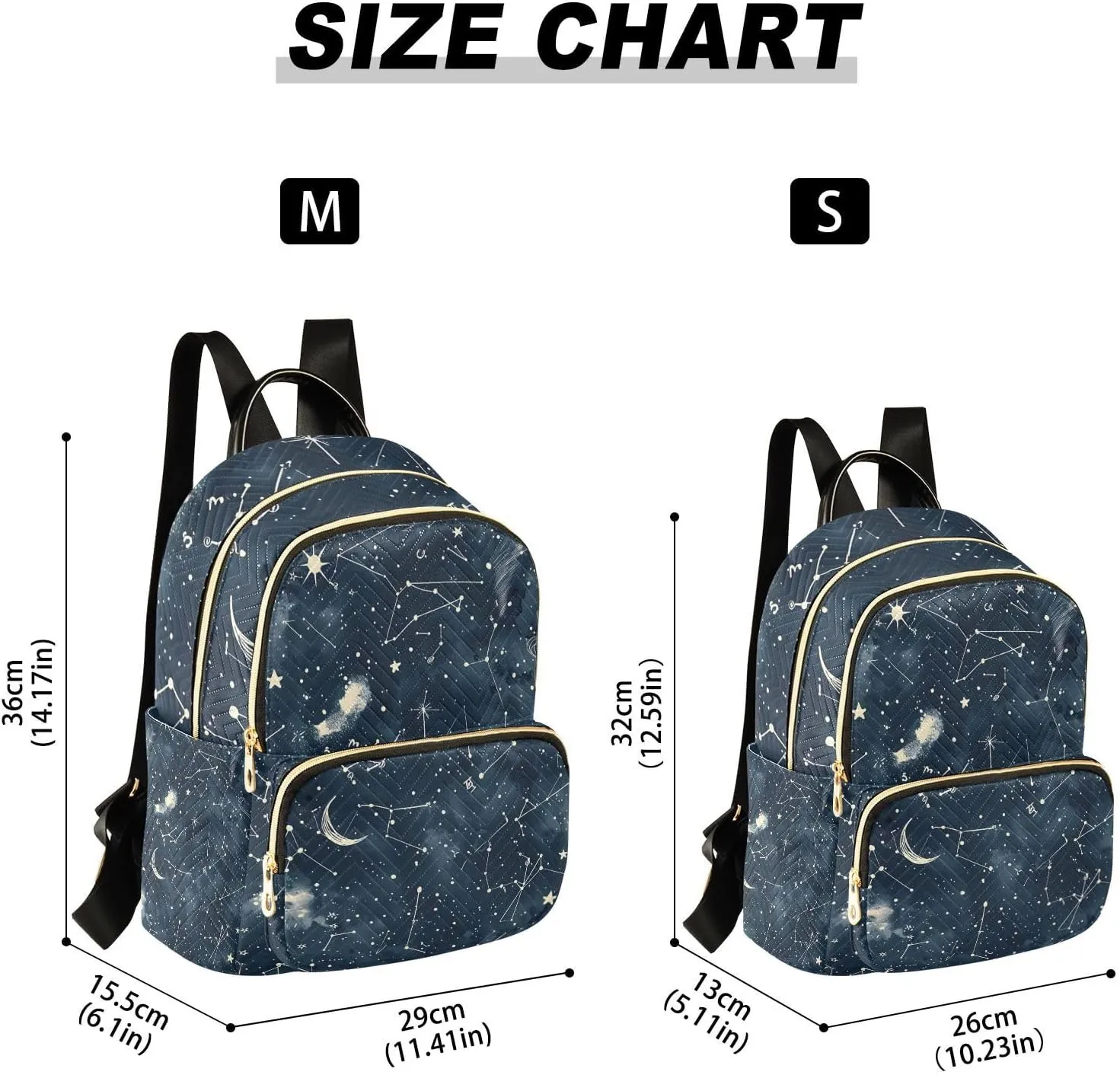 ALAZA Space Galaxy Constellation Cloud Small Backpack Purse for Women Travel Bag Lightweight Shoulder Bag Fashion Daypack