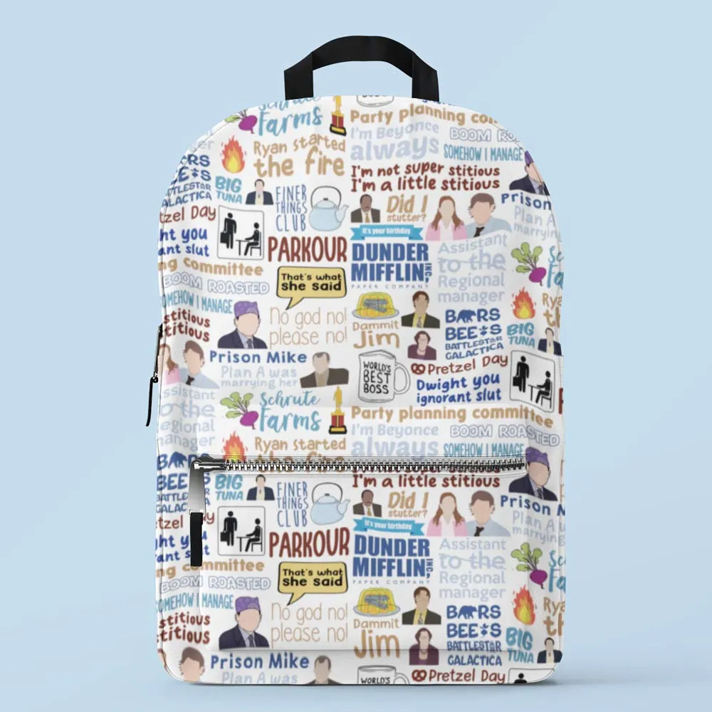 All-Over Print Backpack - Dunder Doodle