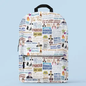 All-Over Print Backpack - Dunder Doodle