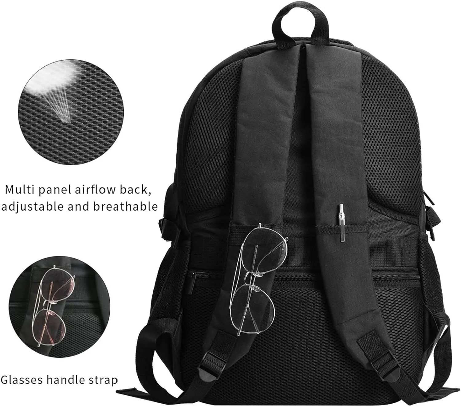 American Salvadorian Flag Salvadoreos Roots Business Laptop Backpack Travel Backpacks Outdoor Rucksack Large Bag Daypack with USB Charging Port Multi-Pocket for Hiking Camping