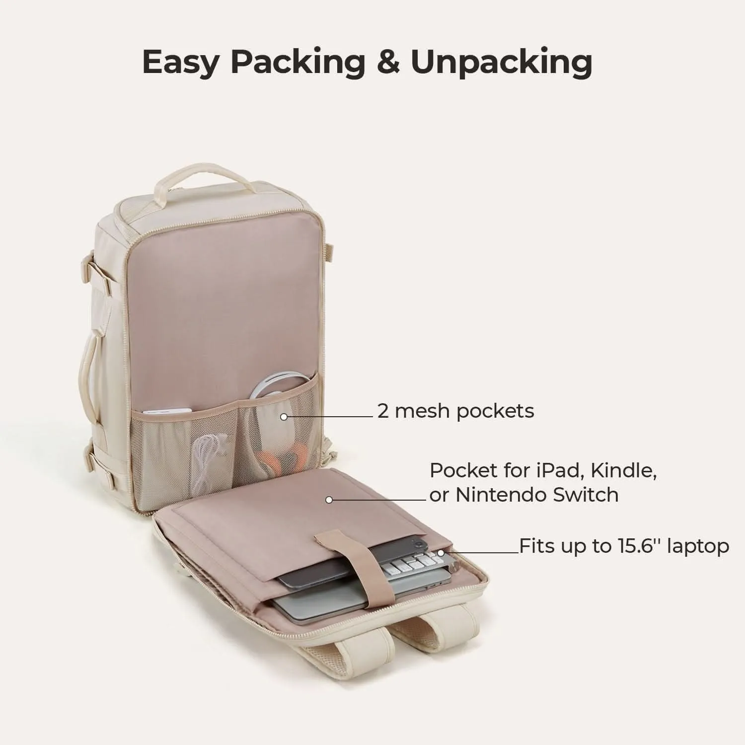 Bagsmart Blast Quick Access Carry On Travel Backpack Standard 28L