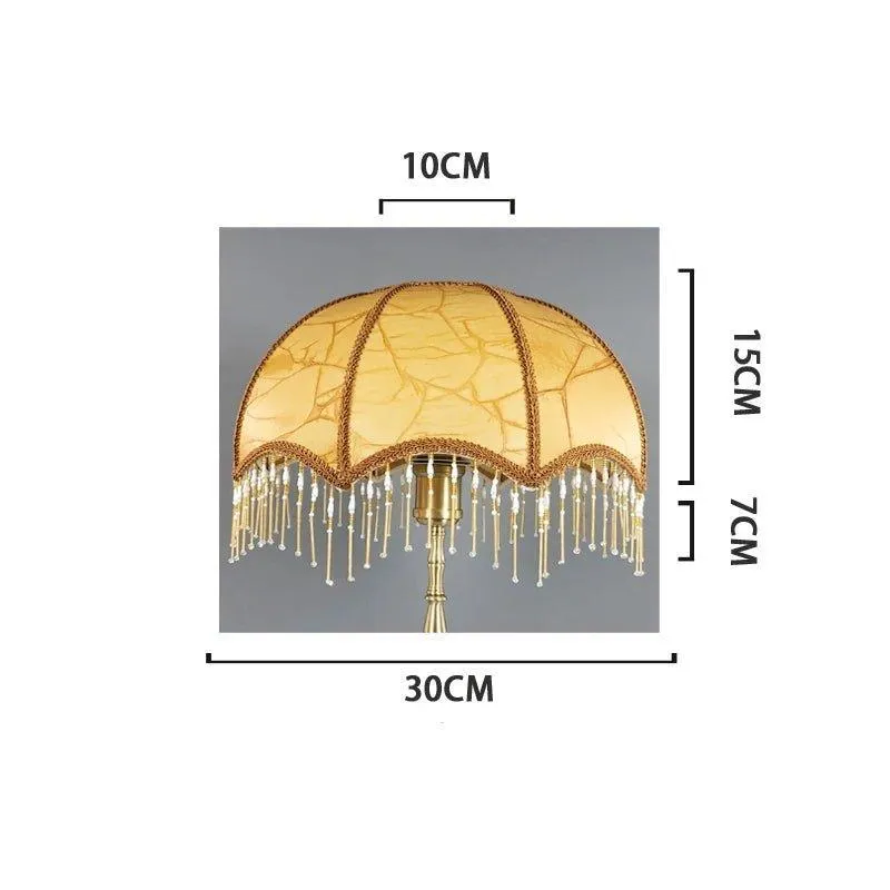 Beaded Fringe Umbrella Lamp Shade