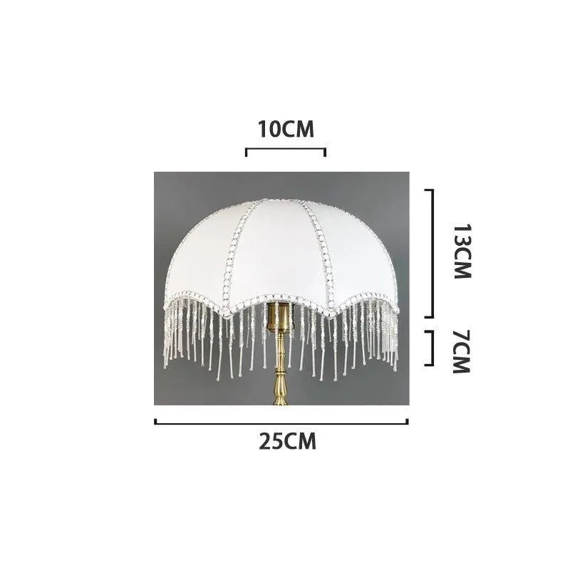 Beaded Fringe Umbrella Lamp Shade