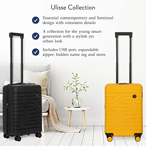 Bric's B|Y Ulisse Spinner Suitcase - 21 Inch Expandable Carry-On - Mango
