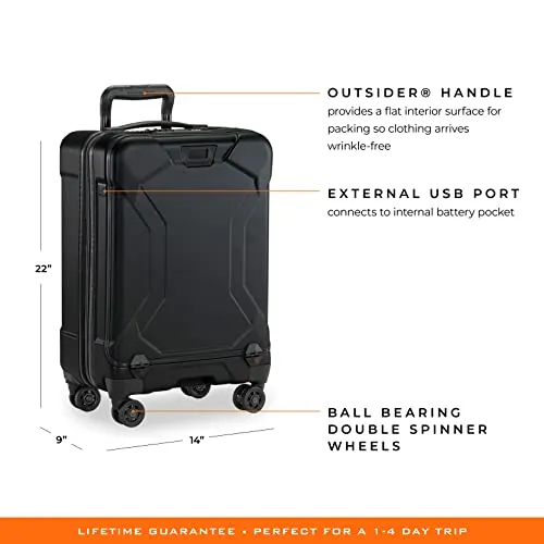Briggs & Riley Torq Hardside Carry On Luggage with Spinner Wheels
