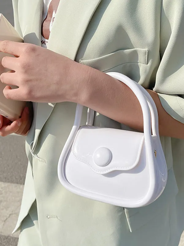 Chains Solid Color Satchels Crossbody Bags
