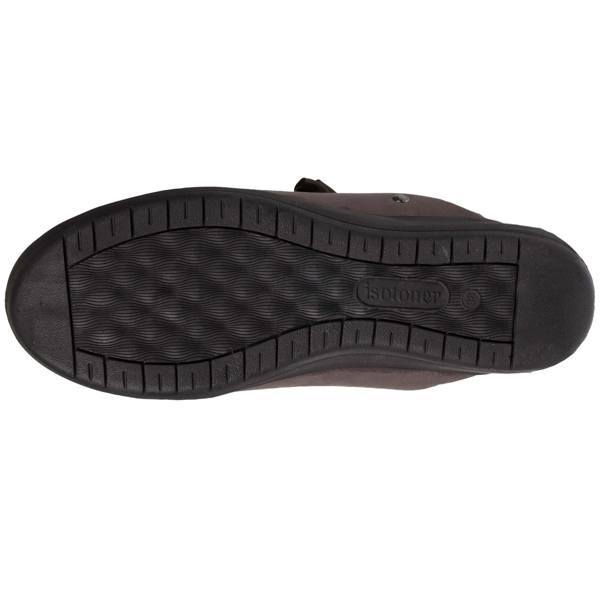 Chaussons mules Femme Talon Nœud Taupe