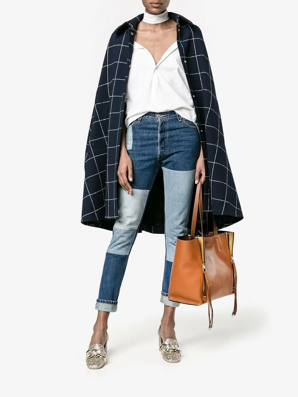 CHLOÉ MILO CALFSKIN LEATHER MEDIUM TOTE BAG CARAMEL