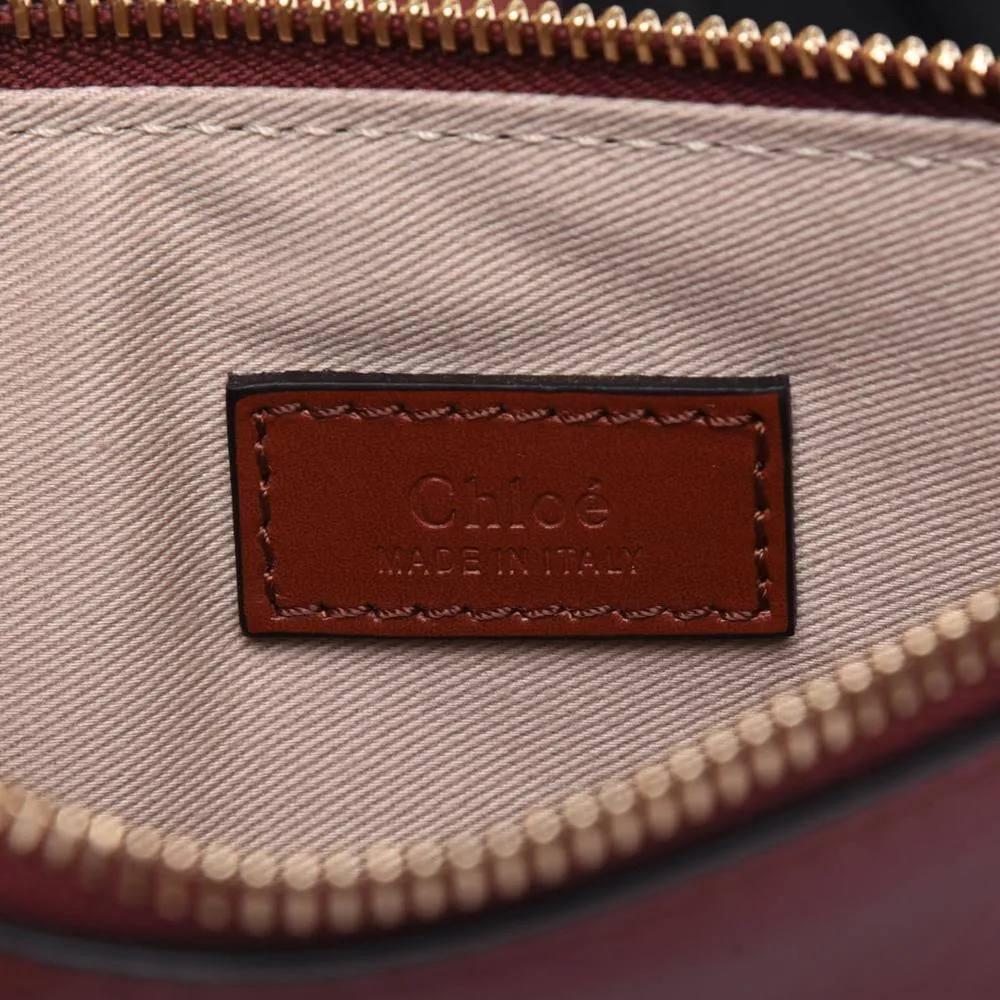 Chloe Raffia Calfskin Horse-Print Panier Basket Bag