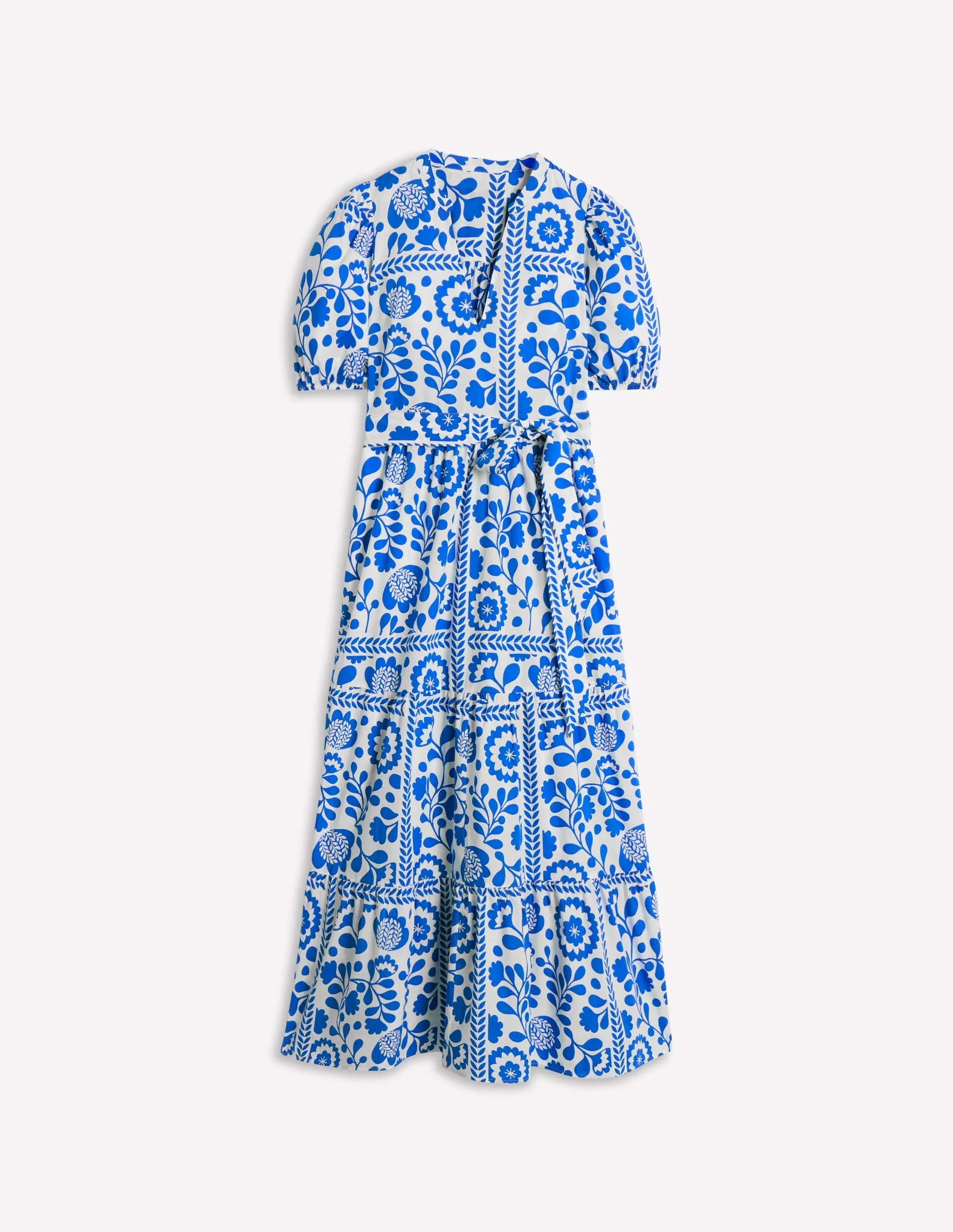 Christabel Cotton Maxi Dress-Gallery Blue, Walled Garden