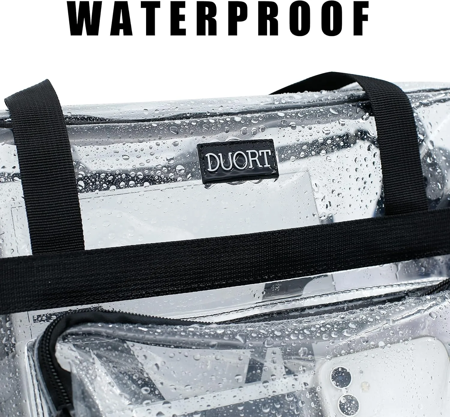 Clear Bag Stadium Approved, TPU Clear Purses Inside PocketCrossbody Bag Adjustable Strap for ConcertSporting Events