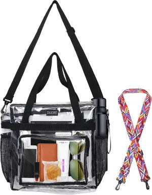 Clear Bag Stadium Approved, TPU Clear Purses Inside PocketCrossbody Bag Adjustable Strap for ConcertSporting Events