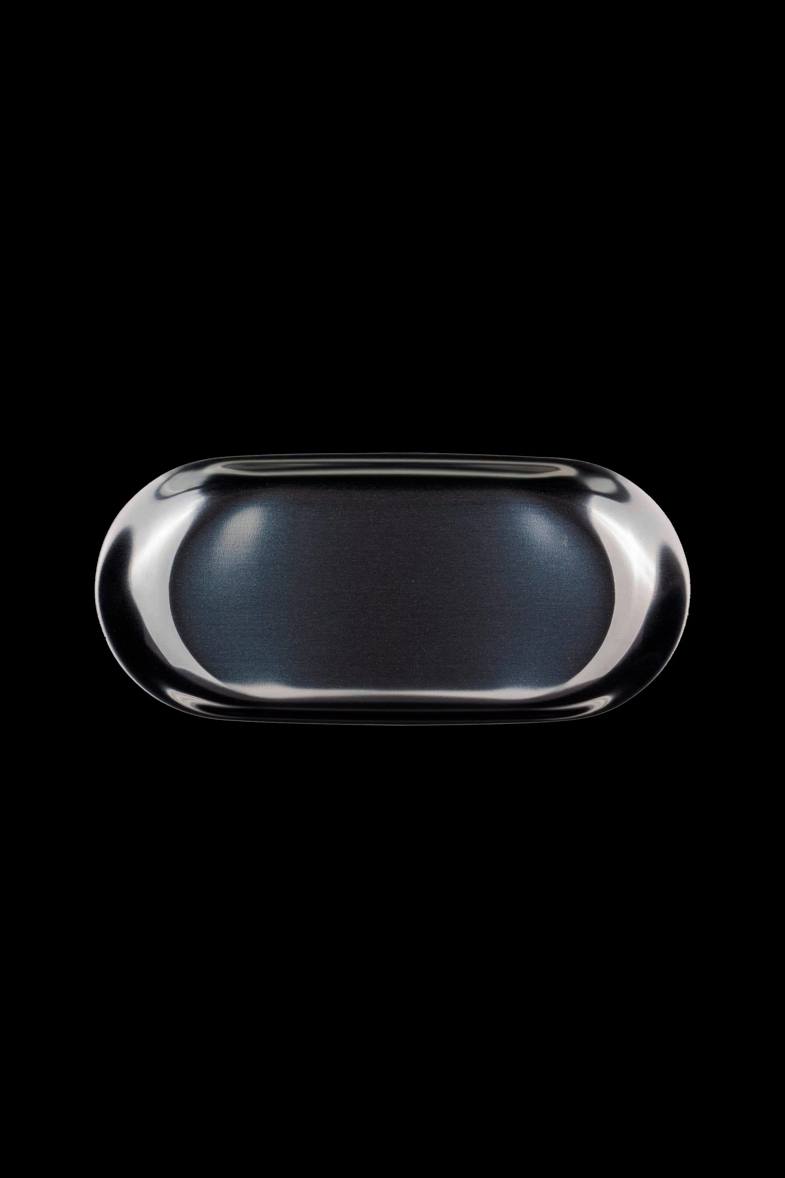 Dankstop Small Rounded Rolling Tray - Silver