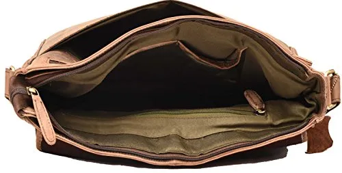 Dh Valley Genuine Buffalo Leather Messenger Bag In Vintage Style Shoulder Travel Bag Laptop Bag