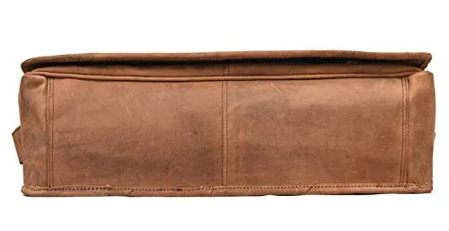 Dh Valley Genuine Buffalo Leather Messenger Bag In Vintage Style Shoulder Travel Bag Laptop Bag