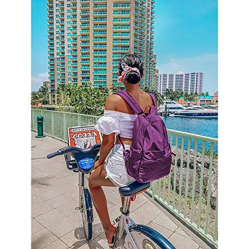 eBags Slash Resistant Locking Anti-Theft Backpack - (Eggplant)
