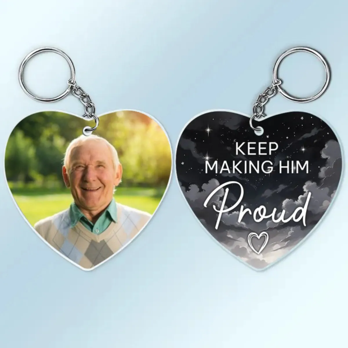 Family - Keep Making Her Proud - Personalized Acrylic Keychain