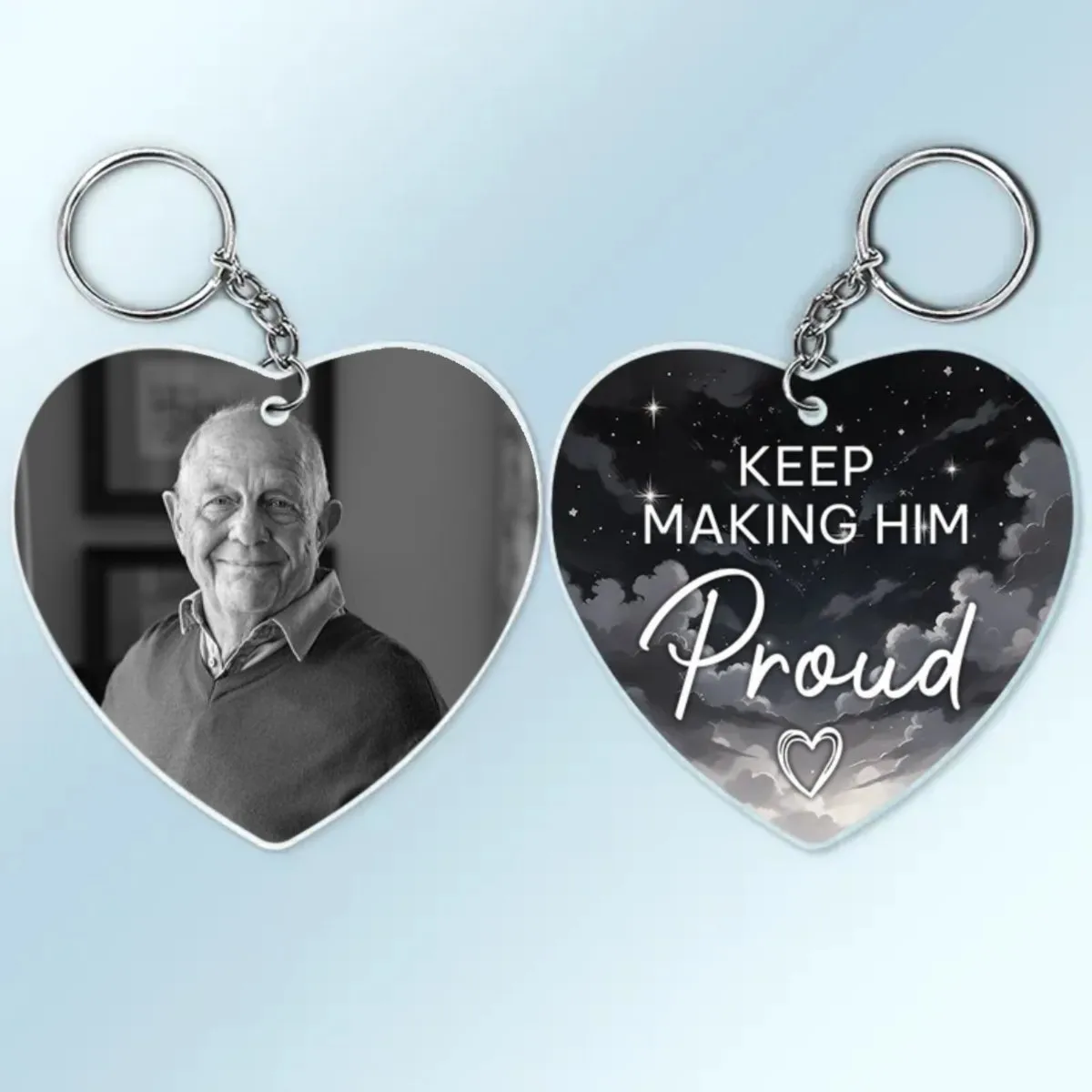 Family - Keep Making Her Proud - Personalized Acrylic Keychain