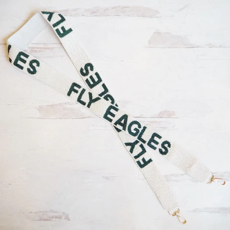 Fly Eagles Fly Beaded Purse Strap