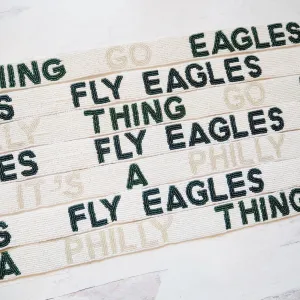 Fly Eagles Fly Beaded Purse Strap