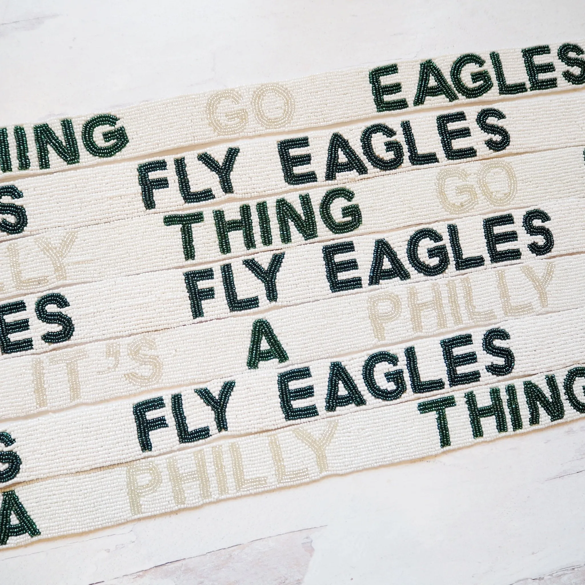 Fly Eagles Fly Beaded Purse Strap
