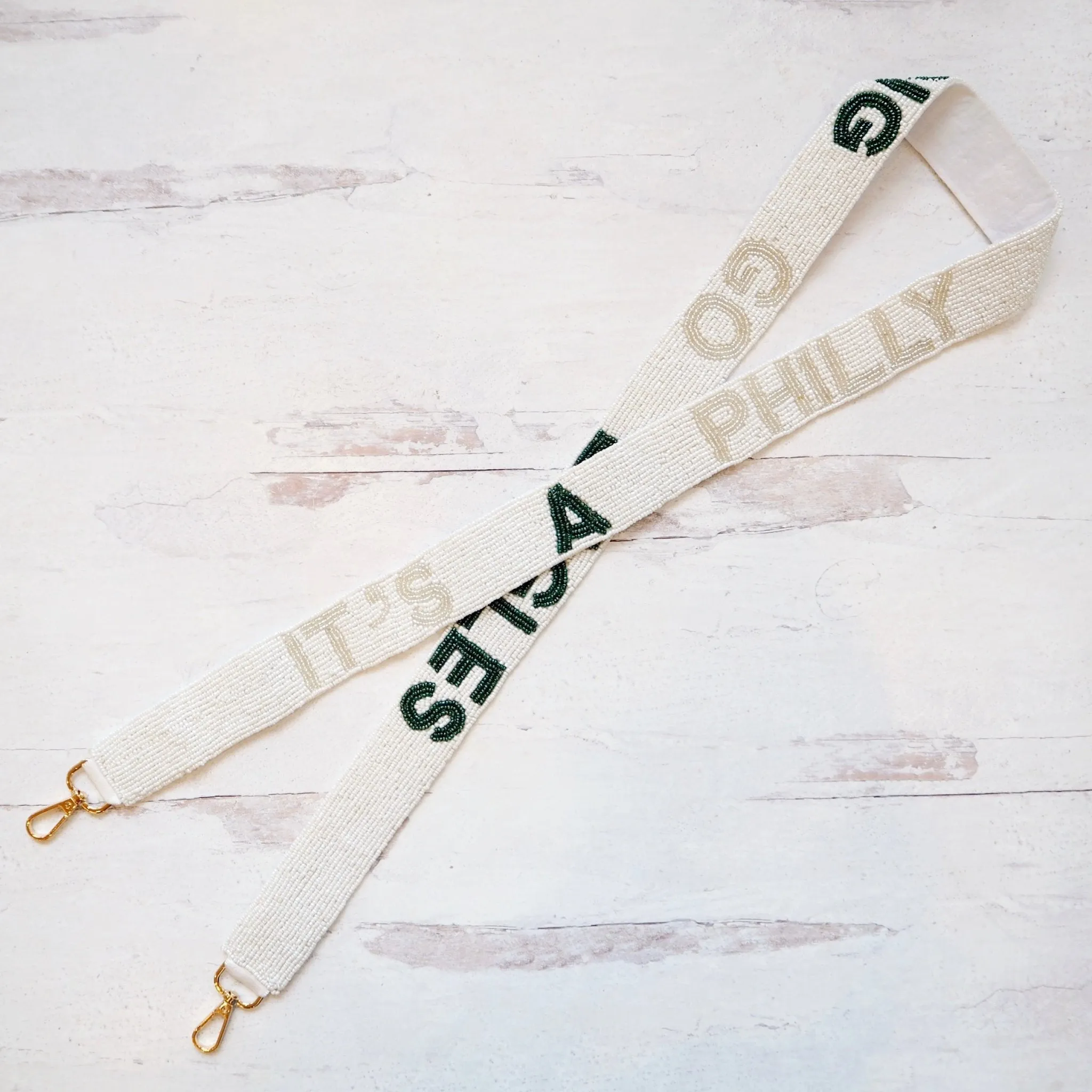 Fly Eagles Fly Beaded Purse Strap