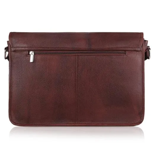 HARLOW Leather Messenger Bag for Men