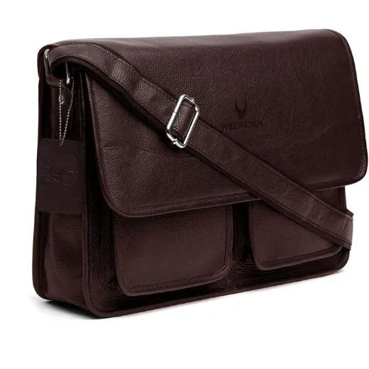 HARLOW Leather Messenger Bag for Men