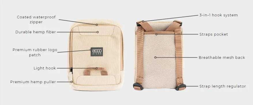 Hemp Front/Shoulder Bag