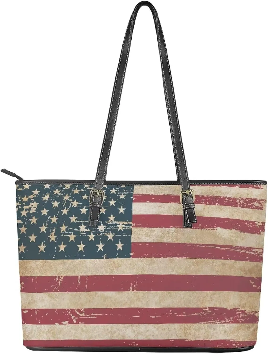 HUGS IDEA Leather Tote Bag for Work Purses Fashion Tote Handbag Large Shoulder Bag Saddle Bag