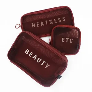 Iconix 3 Piece Cable & Cosmetic Organiser