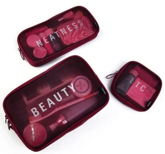 Iconix 3 Piece Cable & Cosmetic Organiser