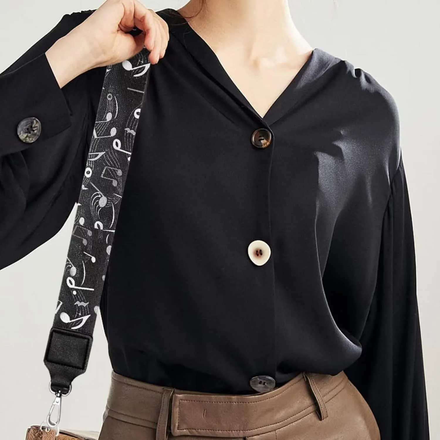 Jeiento Wide Purse Strap Wide Shoulder Strap Adjustable Replacement Belt Soft Guitar Shoulder Straps for Women Girls Gifts