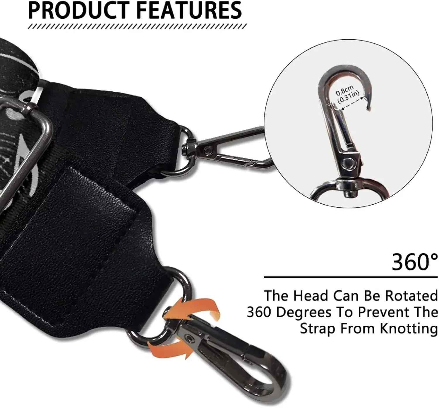 Jeiento Wide Purse Strap Wide Shoulder Strap Adjustable Replacement Belt Soft Guitar Shoulder Straps for Women Girls Gifts