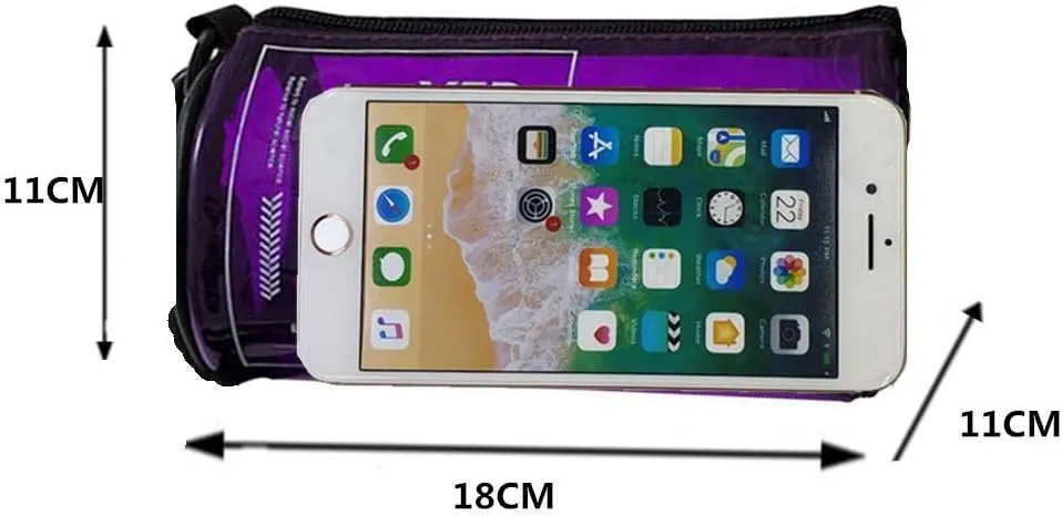 Ladies Clear Unique Design Round Transparent PVC Cylindrical Bucket Transparent Purse Diagonal Shoulder Bag-Purple