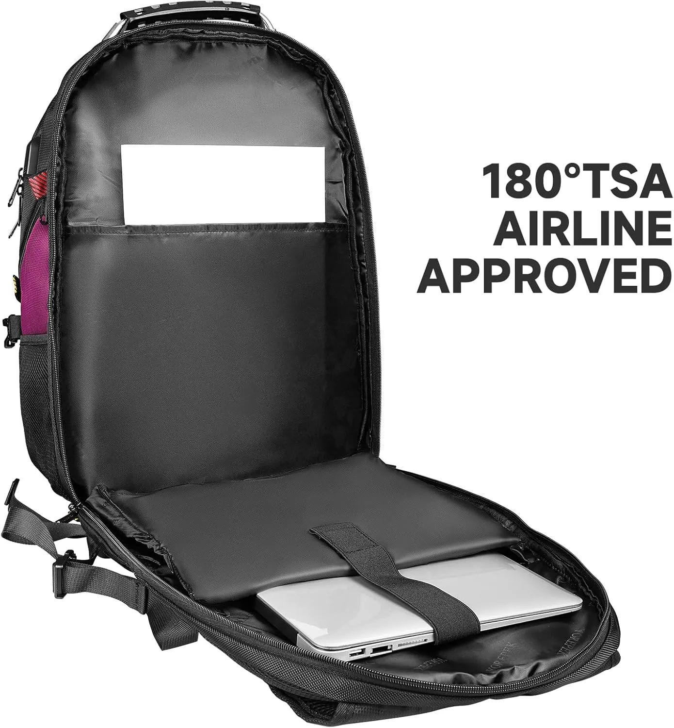 Large Travel Backpacks for Women, 17 Inch Laptop Backpack, Big Computer Backpack with Anti Theft Pockets, TSA Flight Approved Business Bag with USB Charging Port, Gifts for Her, Purple