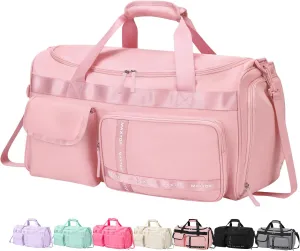 MAXTOP Gym Bag for Women Men Travel Duffle Bag Large Capacity Carry On Weekender Overnight Bag With Shoe Compartment Gym Tote Dry Wet Separation Duffel Bag for Travel