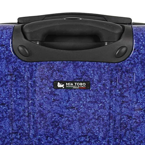 Mia Toro Italy Gita Hardside Spinner Carry-on, Blue, One Size