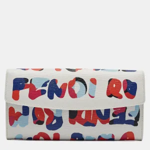 Multicolor Leather Crayons Continental Wallet