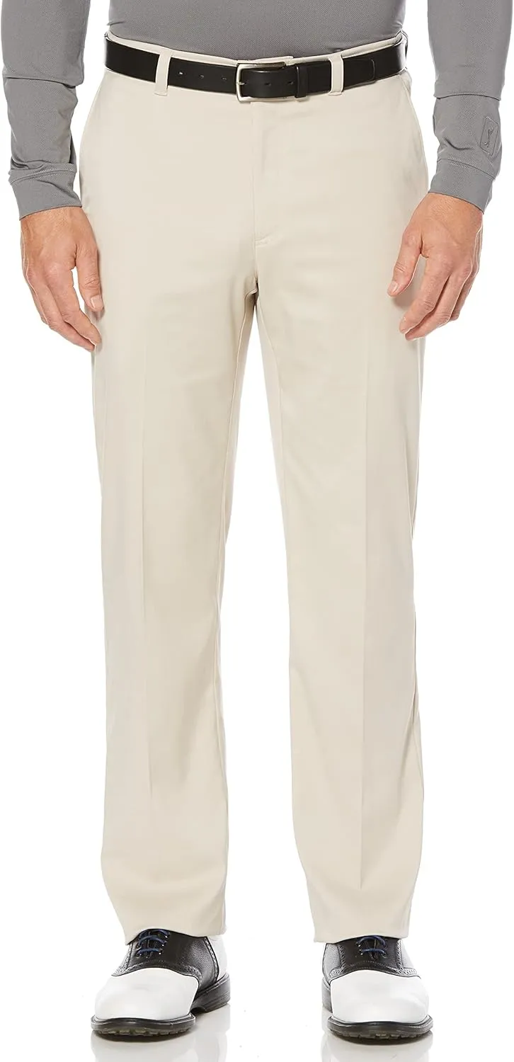 PGA TOUR Men's Flat Front Active Waistband Golf Pant with a Classic Fit, Moisture-Wicking and Sun Protection (Sizes 30-54)