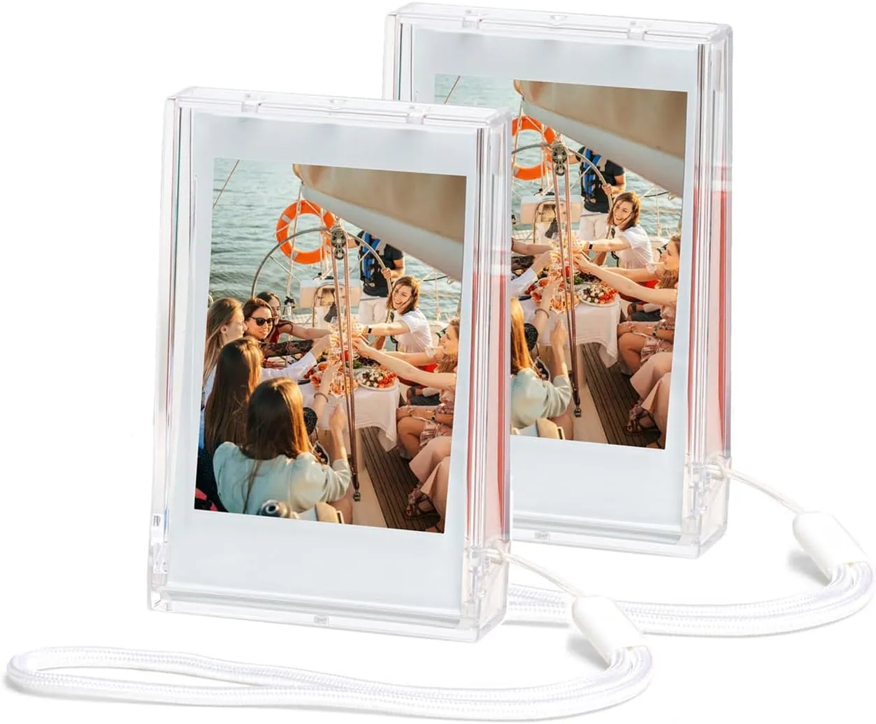 Picture Holder Storage Case for Fujifilm Instax Mini Film,3 inch Photo Pouch Instant Camera Film Accessories for Fujifilm Instax Mini EVO/40/90/12/11/9/8/7/7 /7s ect (2, Transparent)