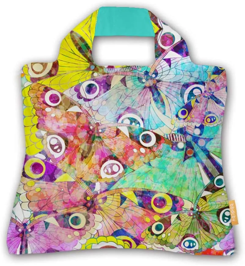 Reusable Grocery Bags with Folding Belt Washable Foldable Tote Shopping Bags for Nylon Waterproof Bag