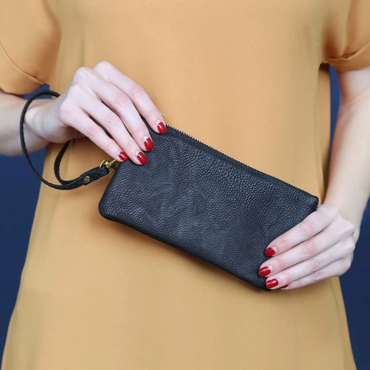 RIAH FASHION Convertible Faux Leather Wallet Purse Clutch - Mini Handbag Detachable Chain Crossbody Strap Phone Holder