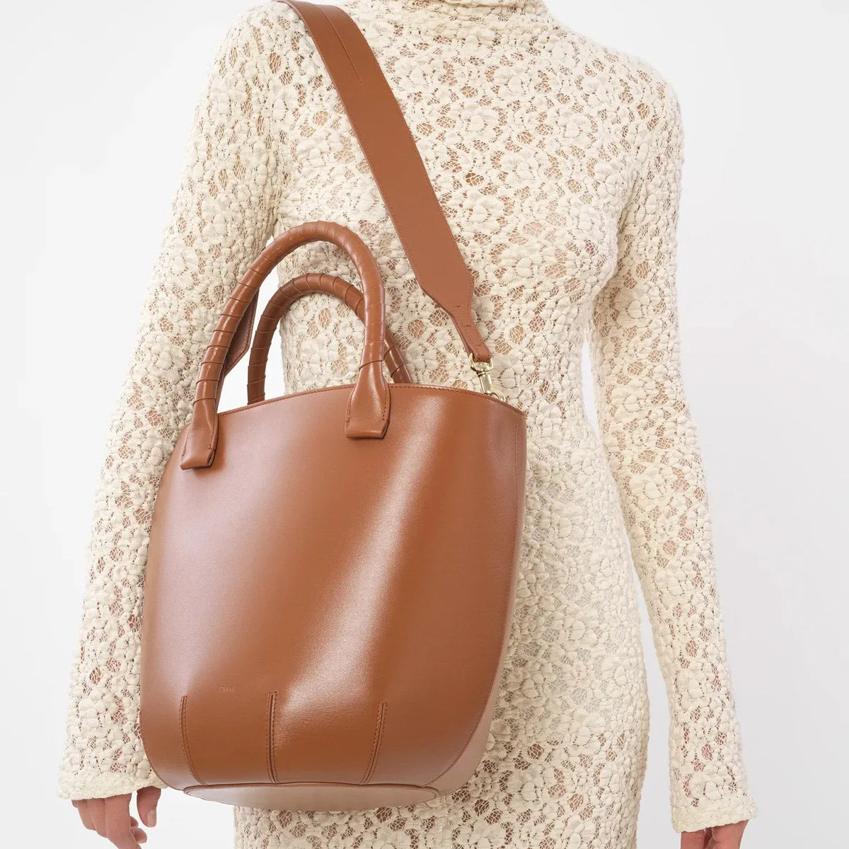 Sabia Leather Basket Bag