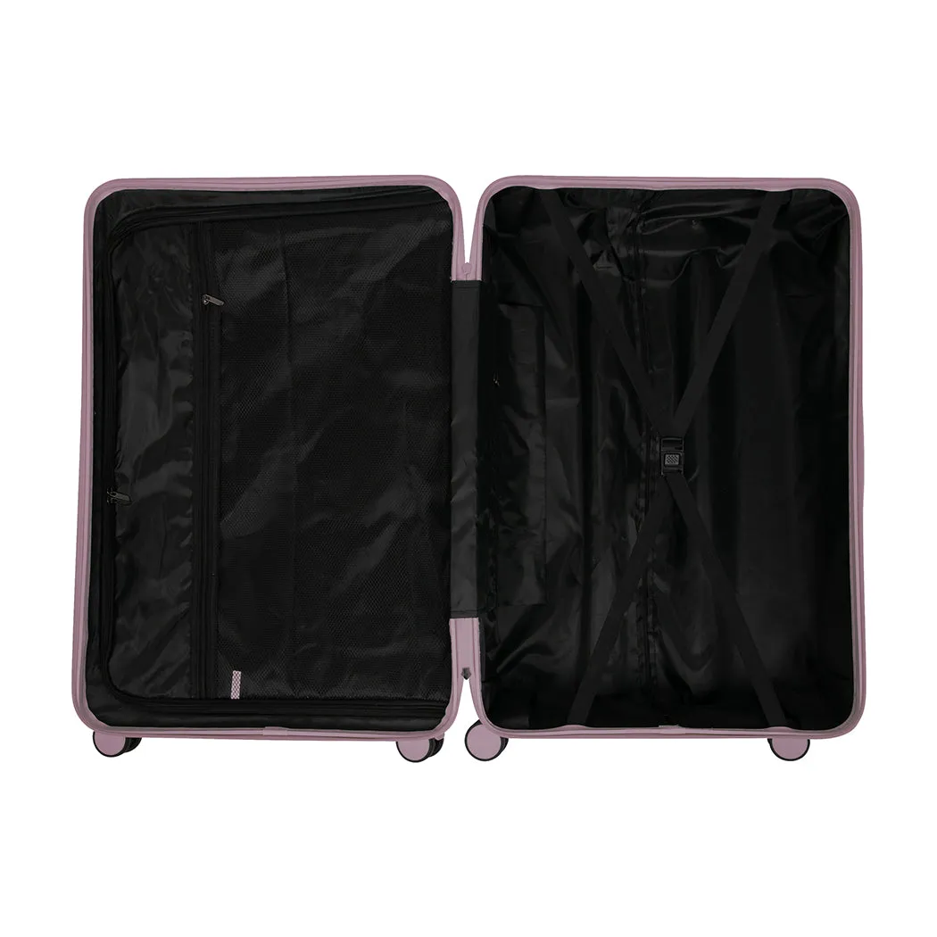Slimbridge Luggage Suitcase Trolley Rose gold 3pc 20" 24" 28"