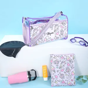 Swim Bag With Wet Pouch - Unicorn Ice Cream
