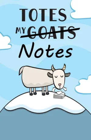 Totes My (Goats) Notes Dot-Grid Journal: A Dot-Matrix Book for Bullet Journaling, Dot Journaling, Sketching, and Hand-Lettering Paperback  December 28, 2017